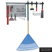 23 Pc. Garage Organizer Wall Storage System with Pegboard, Hooks and Hangers