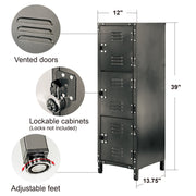 Slim Locker with 3 Doors