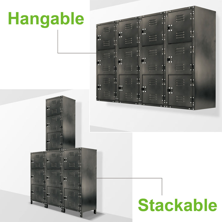 Slim Locker with 3 Doors